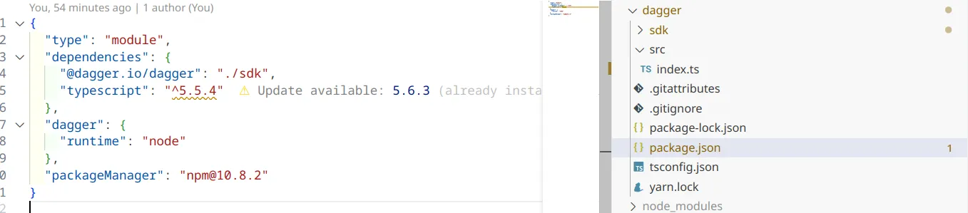 Dagger package.json